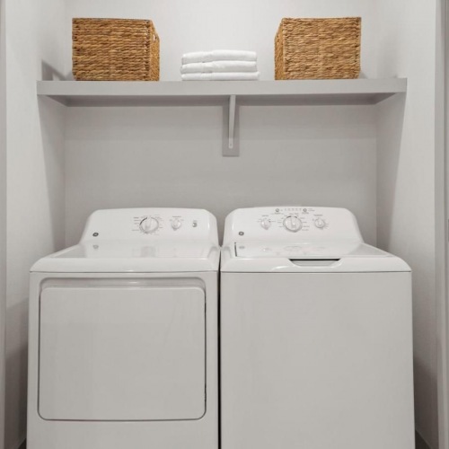 A perfect fit for the whole family a white dryer and dryer