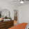A bedroom with mirrors